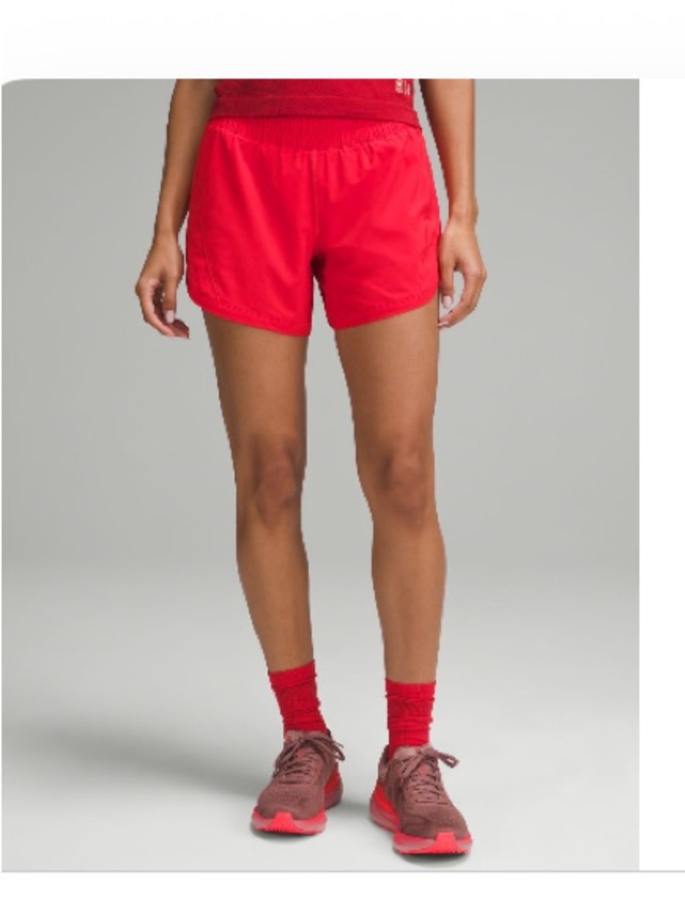Lululemon Team Canada Paris 2024 Track That Shorts – Red – Size 10